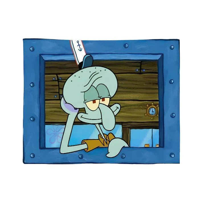 Squidward "Look at You" Wall Tapestry - home decor by Extoril