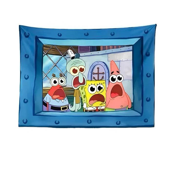 Squidward "Look at You" Wall Tapestry - home decor by Extoril
