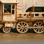 Steam Locomotive 3D Wooden Puzzle Kit - 3D Wooden Puzzle by Extoril