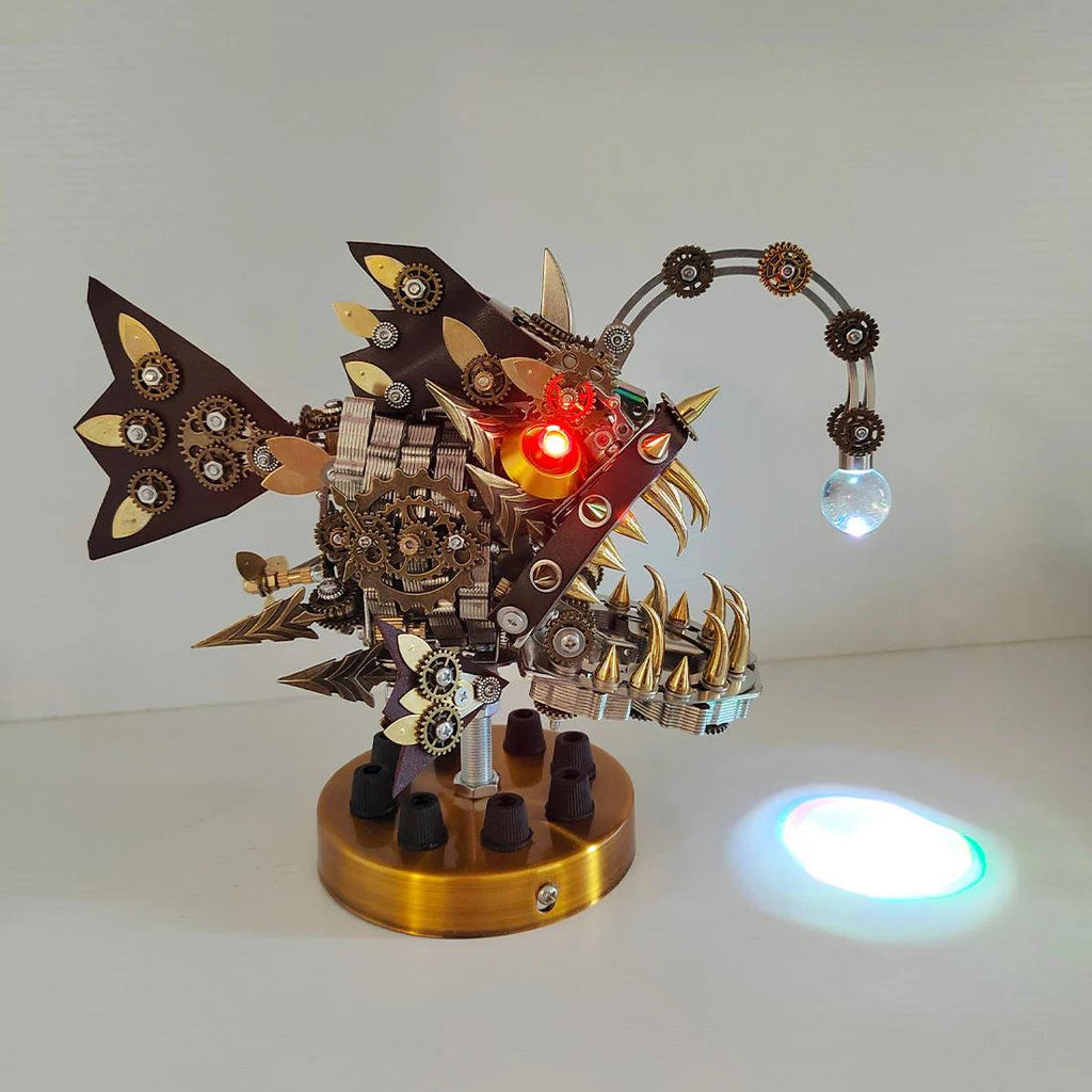 DIY 3D Mechanical Anglefish Metal Model - 3d metal puzzle by Extoril