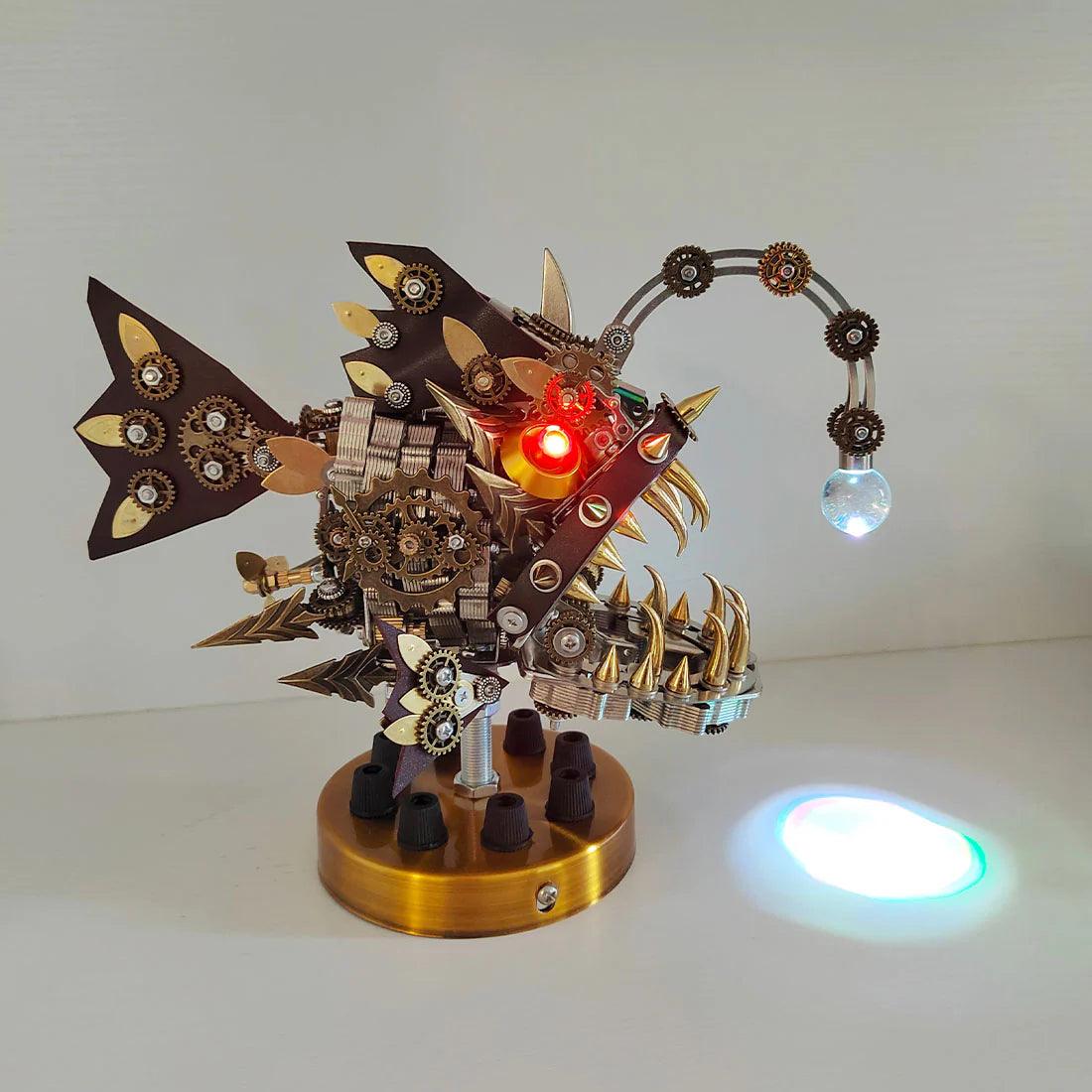 DIY 3D Mechanical Anglefish Metal Model - 3d metal puzzle by Extoril
