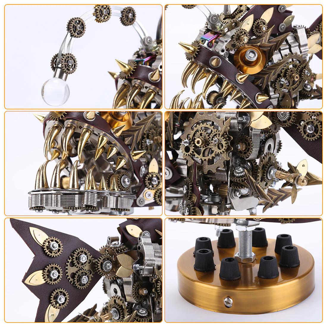 DIY 3D Mechanical Anglefish Metal Model - 3d metal puzzle by Extoril