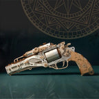 Steampunk Revolver 3D Wooden Puzzle - 3D Wooden Puzzle by Extoril