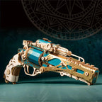 Steampunk Revolver 3D Wooden Puzzle - 3D Wooden Puzzle by Extoril