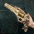 Steampunk Revolver 3D Wooden Puzzle - 3D Wooden Puzzle by Extoril