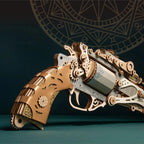 Steampunk Revolver 3D Wooden Puzzle - 3D Wooden Puzzle by Extoril