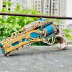 Steampunk Revolver 3D Wooden Puzzle - 3D Wooden Puzzle by Extoril