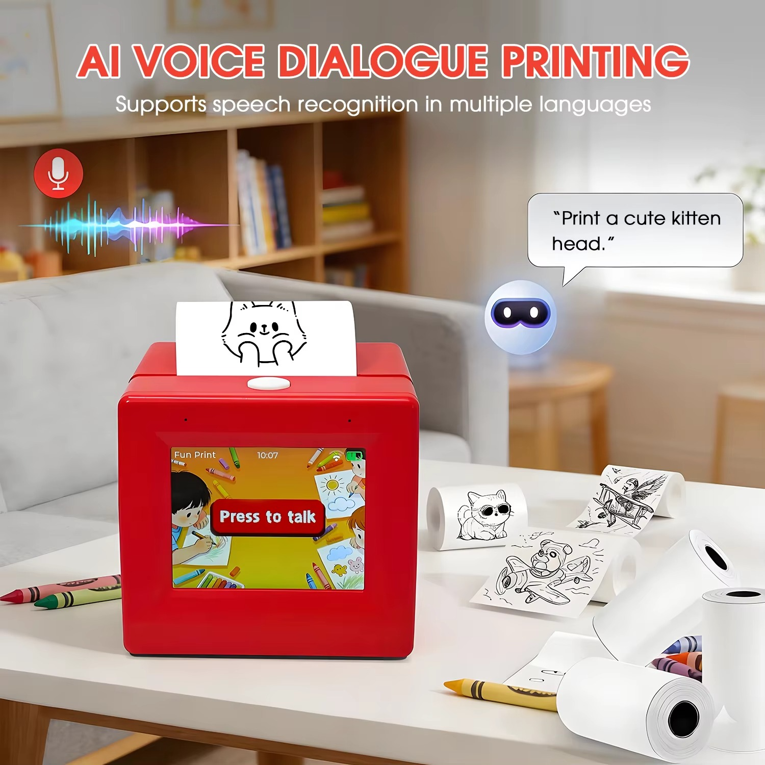 Sticker Box AI Voice Kids Printer - Gadget by Extoril
