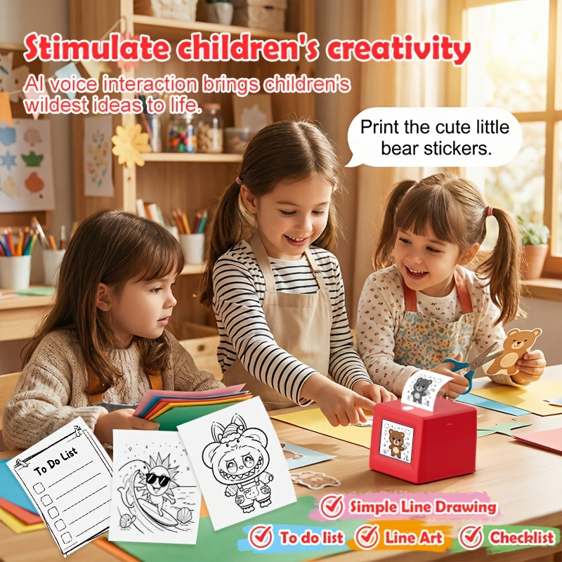 Sticker Box AI Voice Kids Printer - Gadget by Extoril