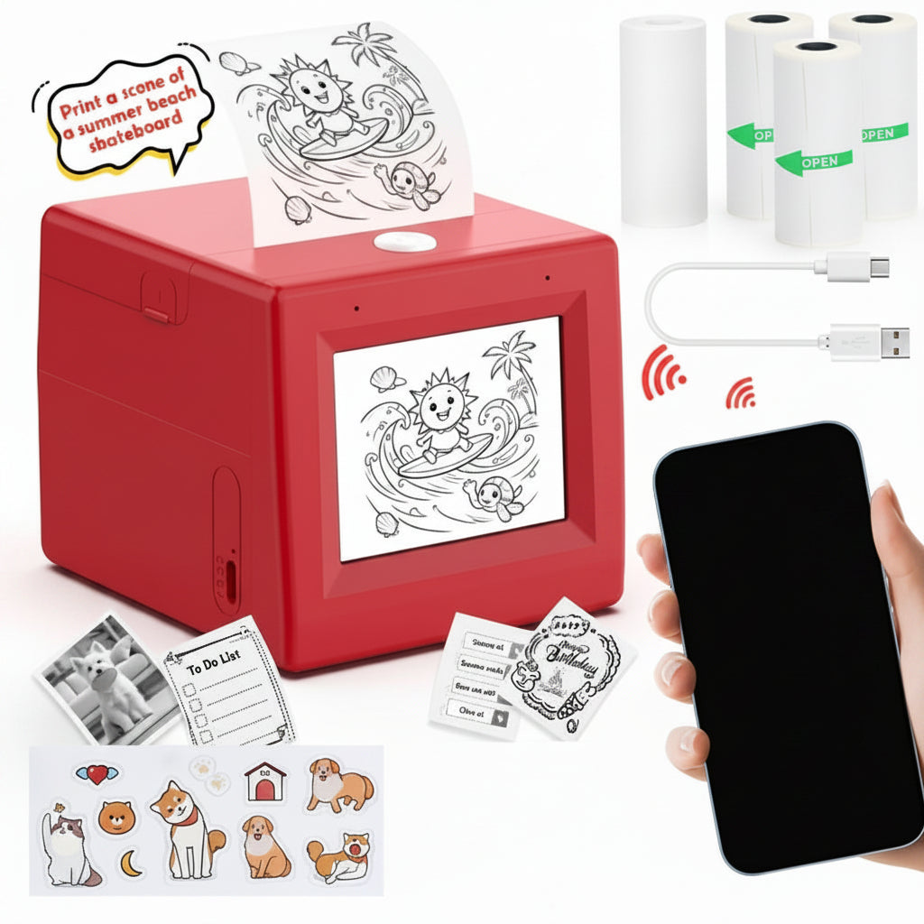 Sticker Box AI Voice Kids Printer - Gadget by Extoril