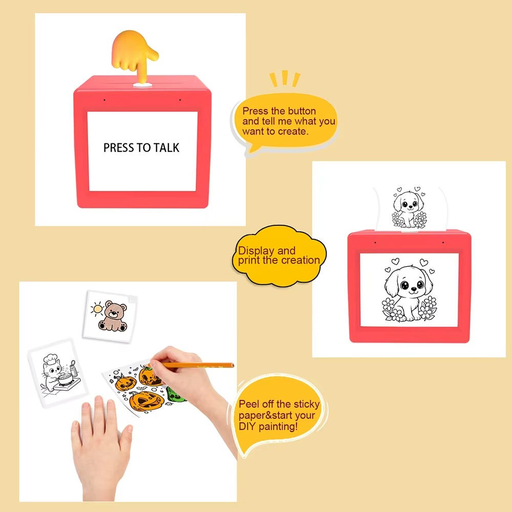 Sticker Box AI Voice Kids Printer - Gadget by Extoril