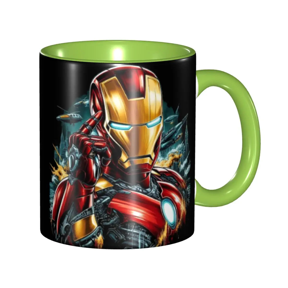 Iron Man Coffee Mug Ceramic 11oz Gift - home decor by Extoril