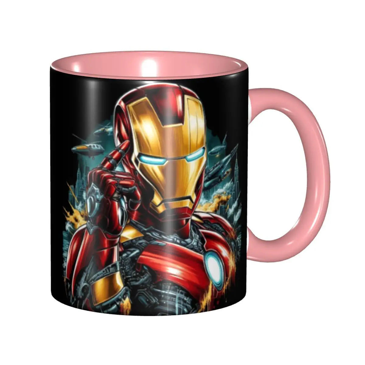 Iron Man Coffee Mug Ceramic 11oz Gift - home decor by Extoril