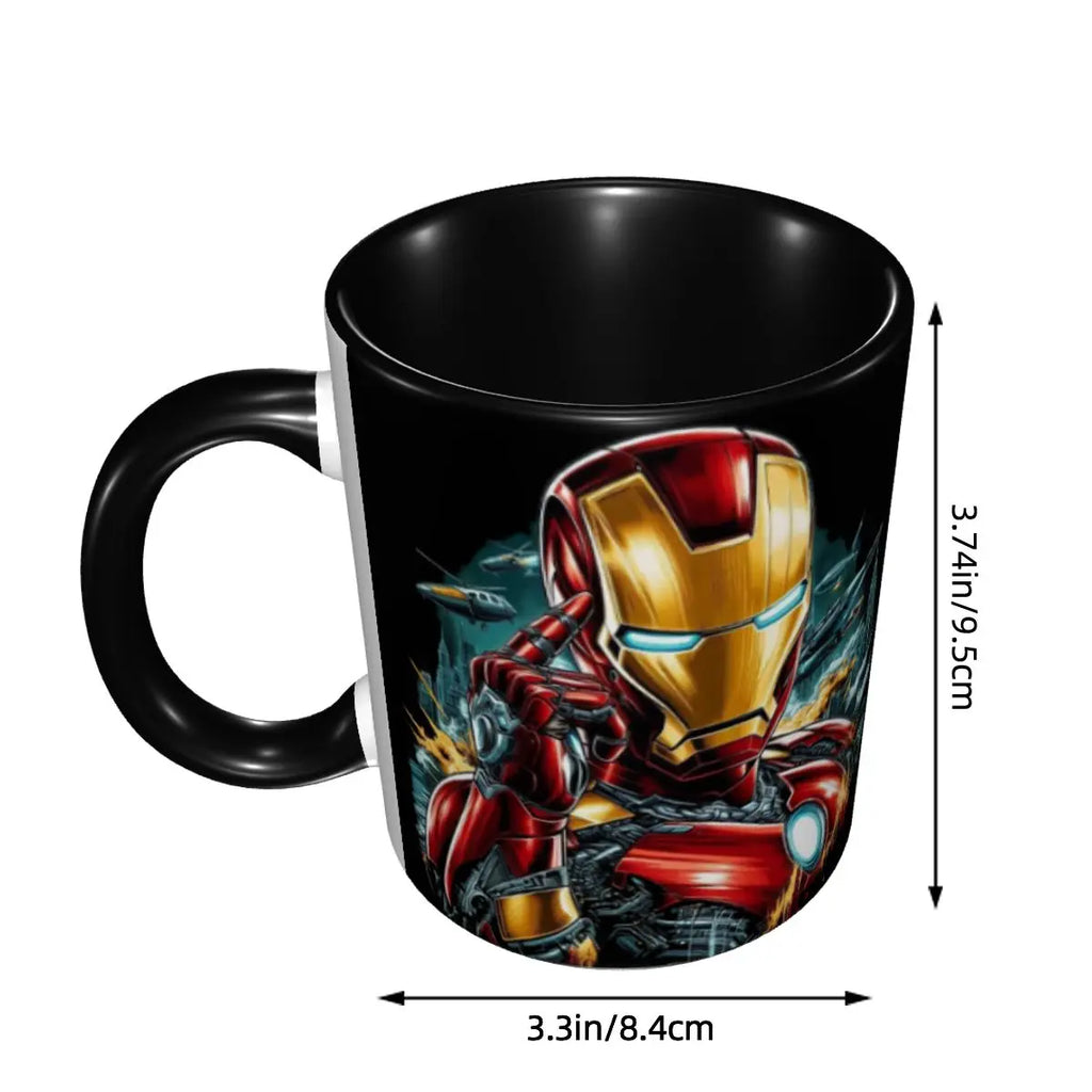 Iron Man Coffee Mug Ceramic 11oz Gift - home decor by Extoril