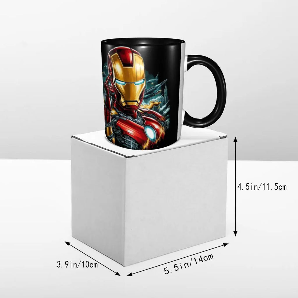 Iron Man Coffee Mug Ceramic 11oz Gift - home decor by Extoril