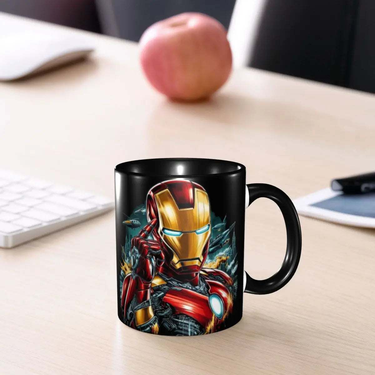 Iron Man Coffee Mug Ceramic 11oz Gift - home decor by Extoril