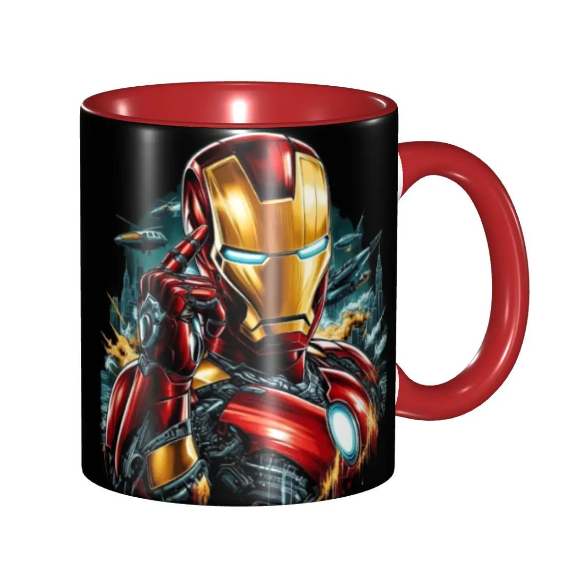 Iron Man Coffee Mug Ceramic 11oz Gift - home decor by Extoril