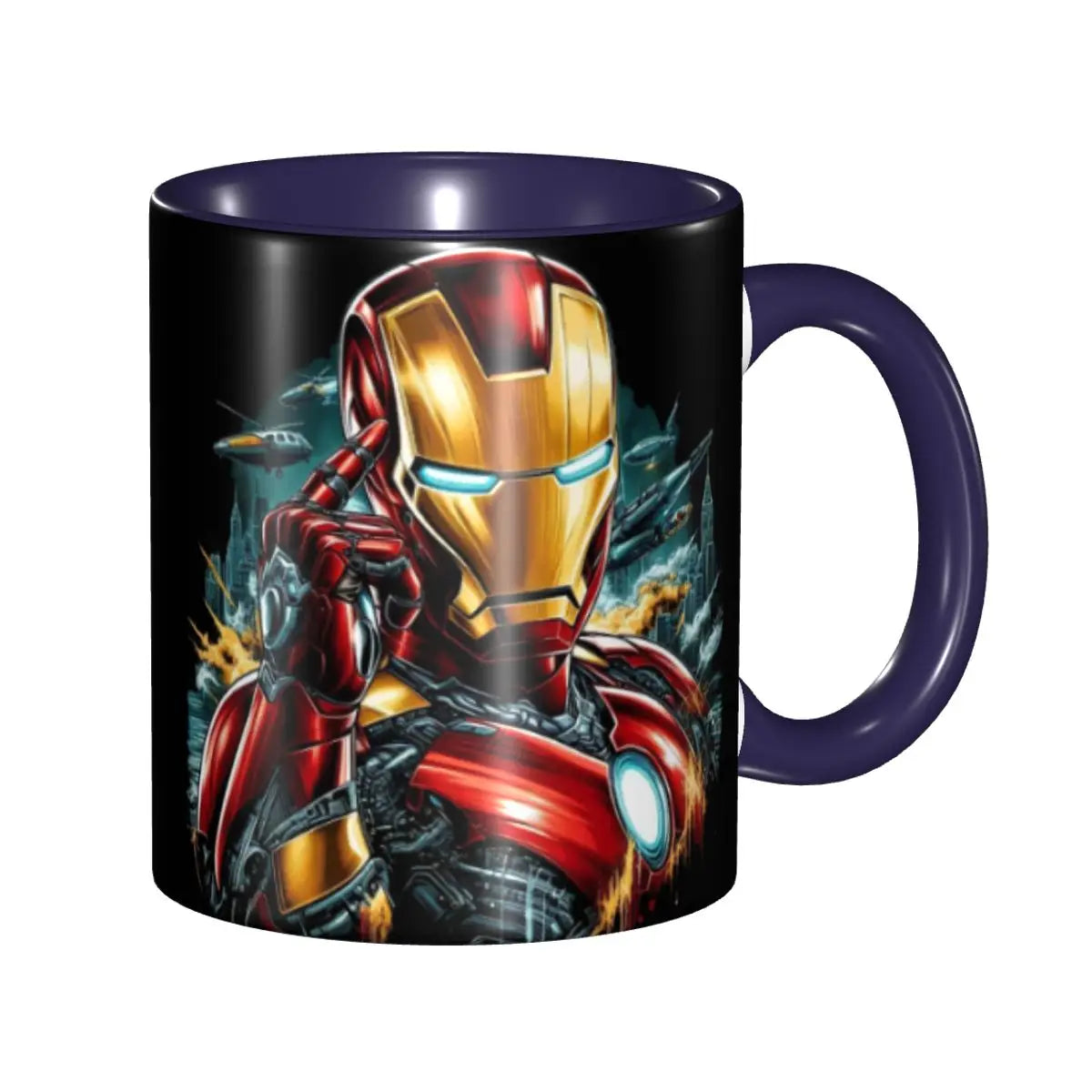 Iron Man Coffee Mug Ceramic 11oz Gift - home decor by Extoril