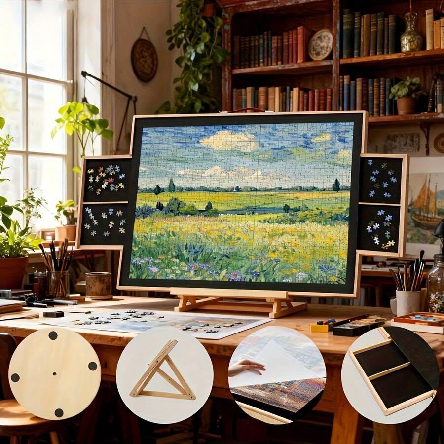 Rotating Puzzle Board with Drawers 1500 Piece -  by Extoril