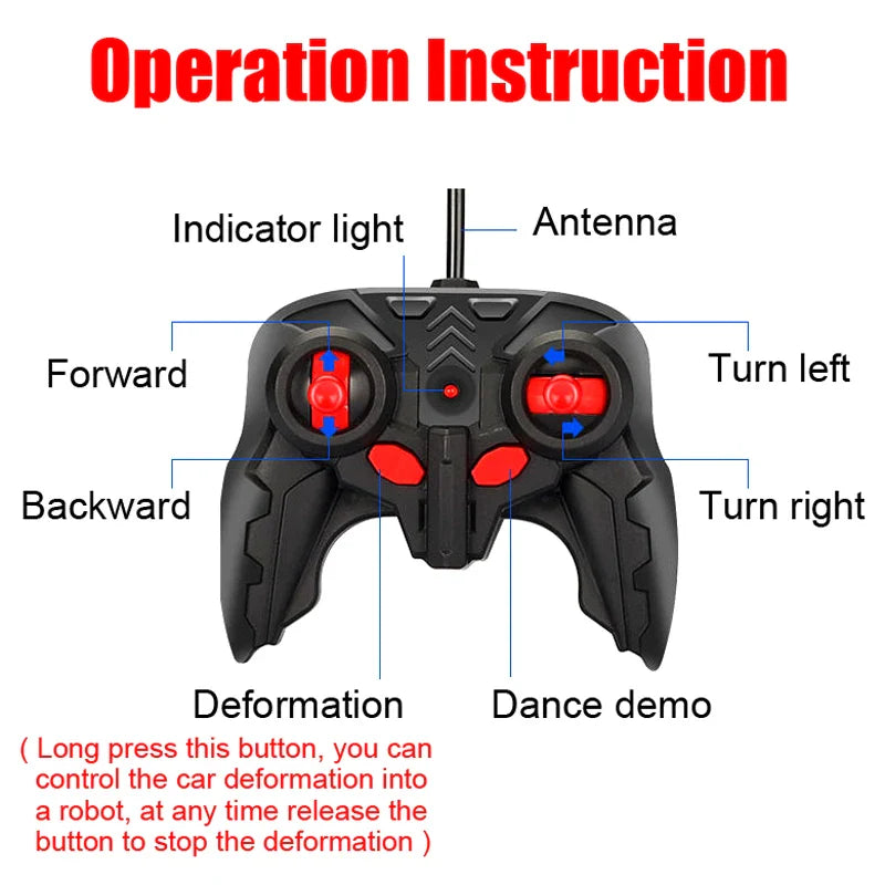 Transforming RC Car Robot 2-in-1 Deformation - Gadget by Extoril