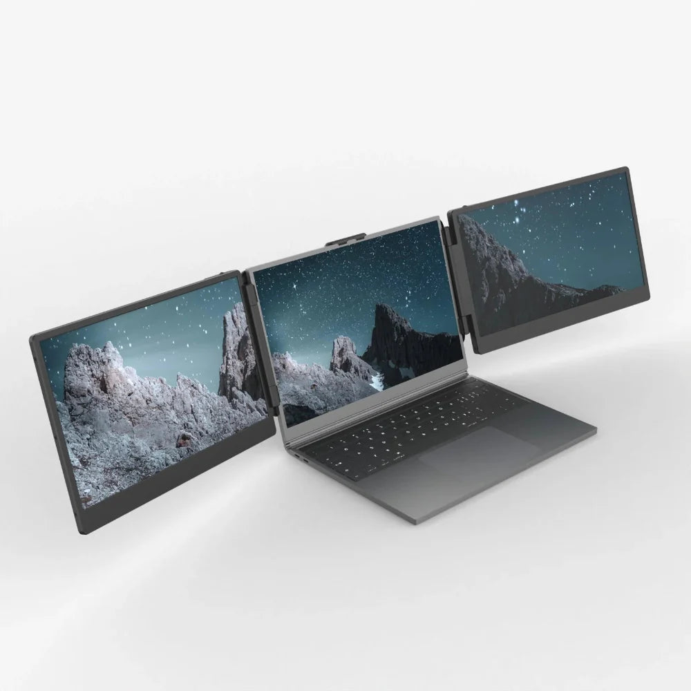 14" Triple Screen Laptop Monitor Extender FHD - Gadget by Extoril