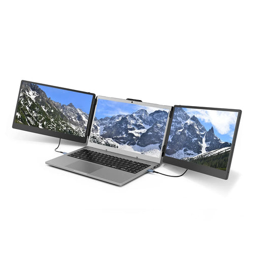 14" Triple Screen Laptop Monitor Extender FHD - Gadget by Extoril