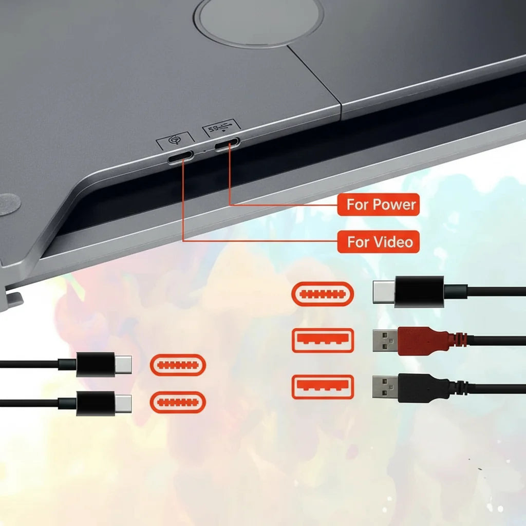 14" Triple Screen Laptop Monitor Extender FHD - Gadget by Extoril