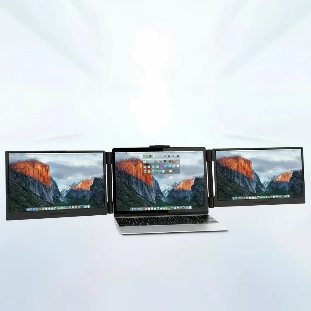 14" Triple Screen Laptop Monitor Extender FHD - Gadget by Extoril