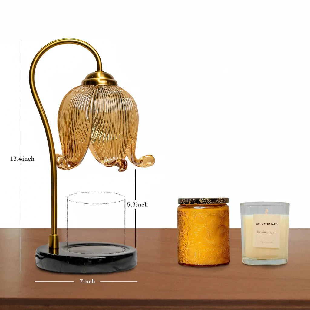 Tulip Candle Warmer Lamp with Dimmer & Timer - home decor by Extoril