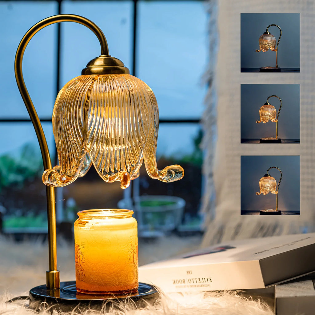 Tulip Candle Warmer Lamp with Dimmer & Timer - home decor by Extoril