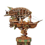 Sailing In Fog - 3D Mechanical Airship Puzzle - 3D Wooden Puzzle by Extoril