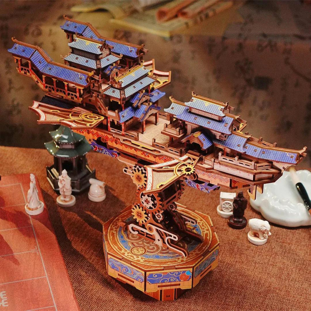 Wind Voyager 3D Wooden Mechanical Airship Puzzle - 3D Wooden Puzzle by Extoril
