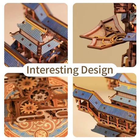 Wind Voyager 3D Wooden Mechanical Airship Puzzle - 3D Wooden Puzzle by Extoril