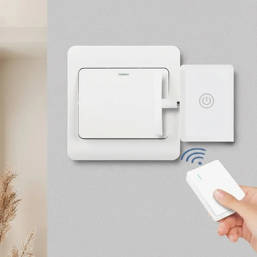 Lazy Wireless Switch Pusher Robot with RF Remote - Gadget by Extoril