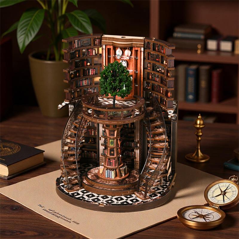 Wisdom Rings DIY Book Nook - 356-Pcs LED Kit - DIY Booknooks by Extoril