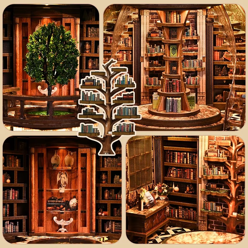Wisdom Rings DIY Book Nook - 356-Pcs LED Kit - DIY Booknooks by Extoril