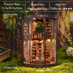 Wisdom Rings DIY Book Nook - 356-Pcs LED Kit - DIY Booknooks by Extoril