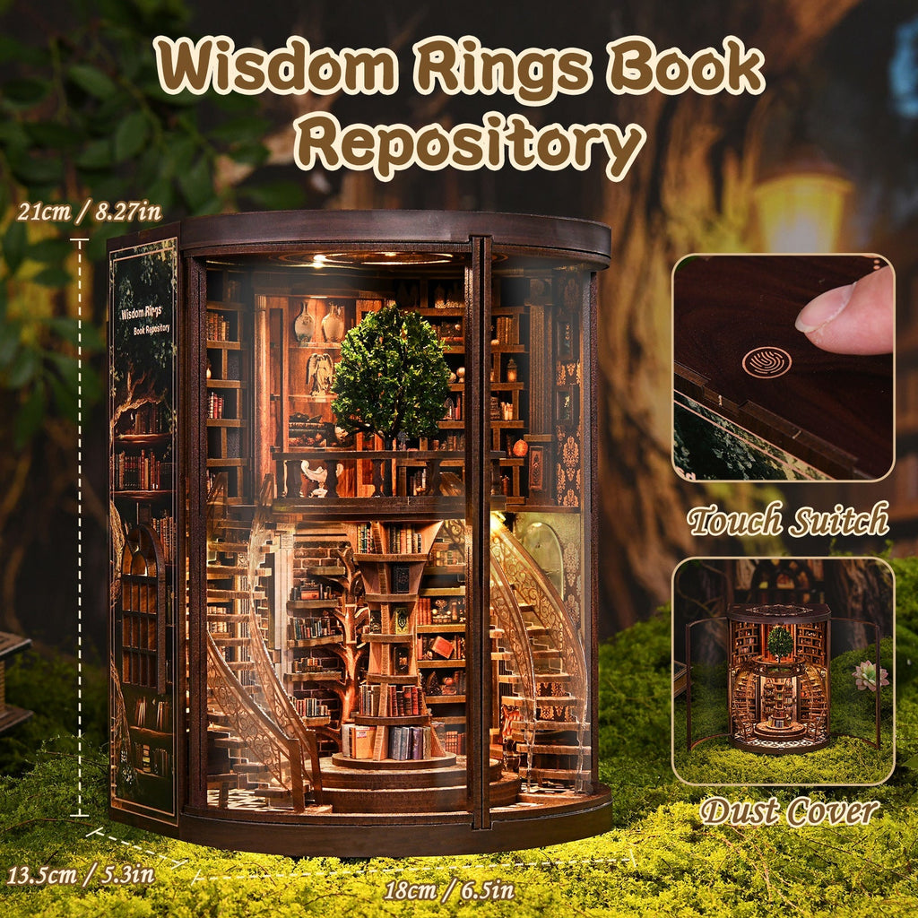Wisdom Rings DIY Book Nook - 356-Pcs LED Kit - DIY Booknooks by Extoril