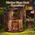 Wisdom Rings DIY Book Nook - 356-Pcs LED Kit - DIY Booknooks by Extoril
