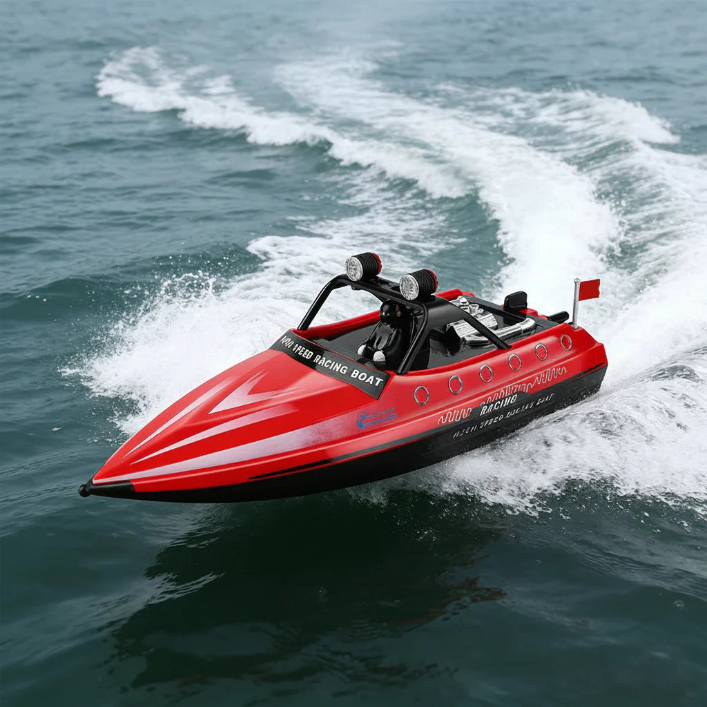 WL917 RC Jet Racing Boat with LED Lights - Gadget by Extoril