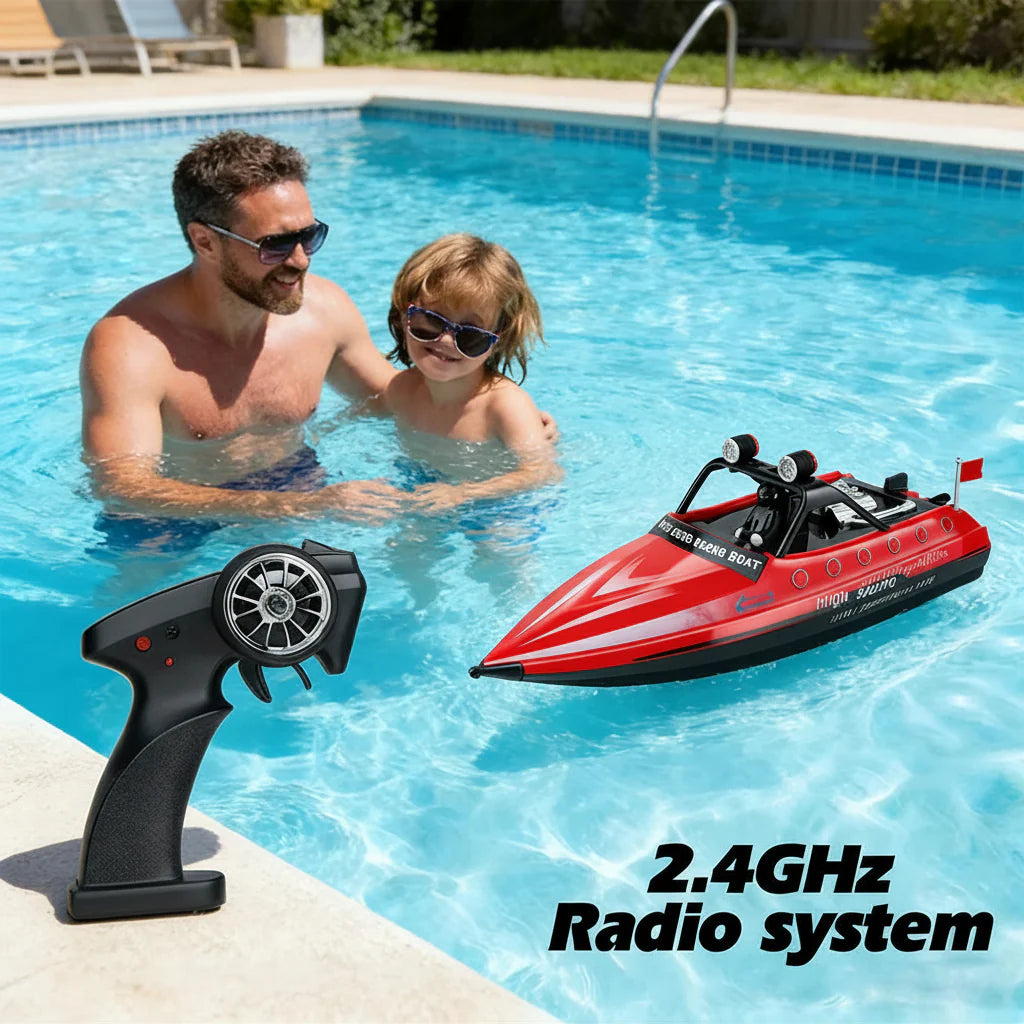 WL917 RC Jet Racing Boat with LED Lights - Gadget by Extoril