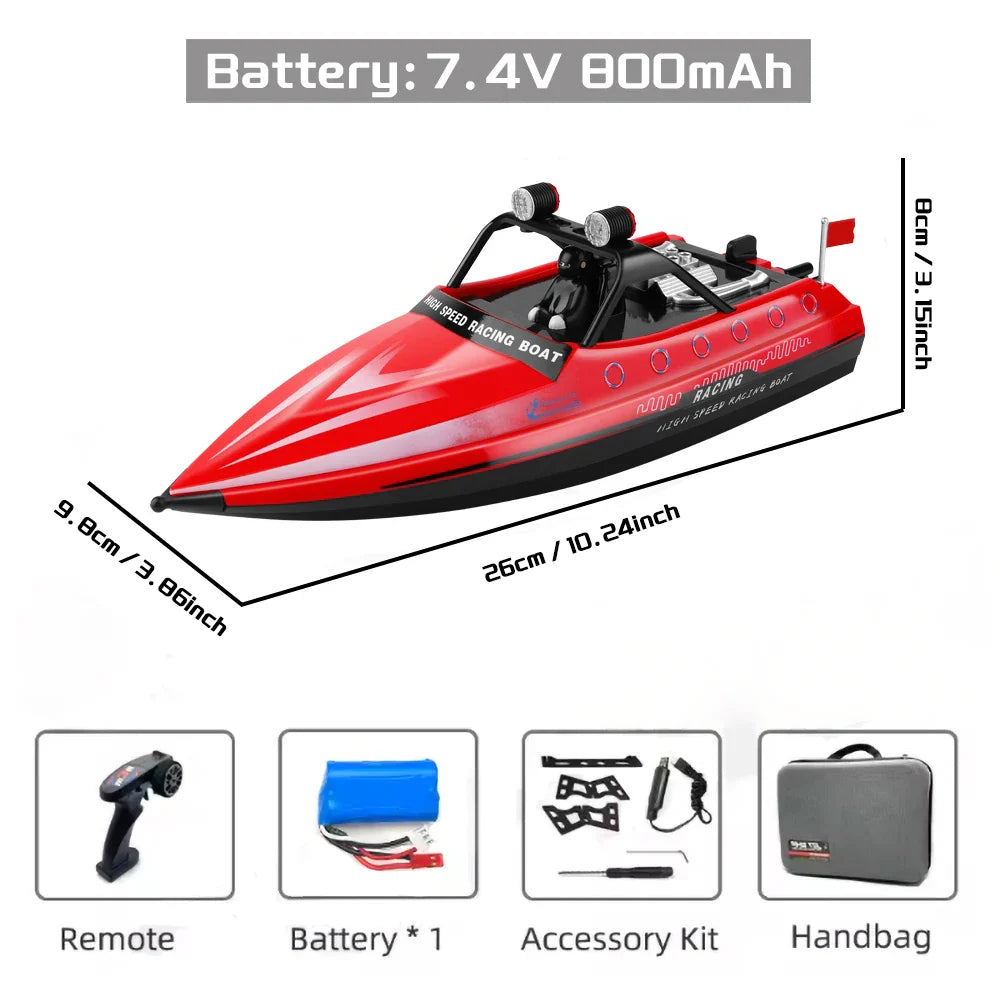 WL917 RC Jet Racing Boat with LED Lights - Gadget by Extoril
