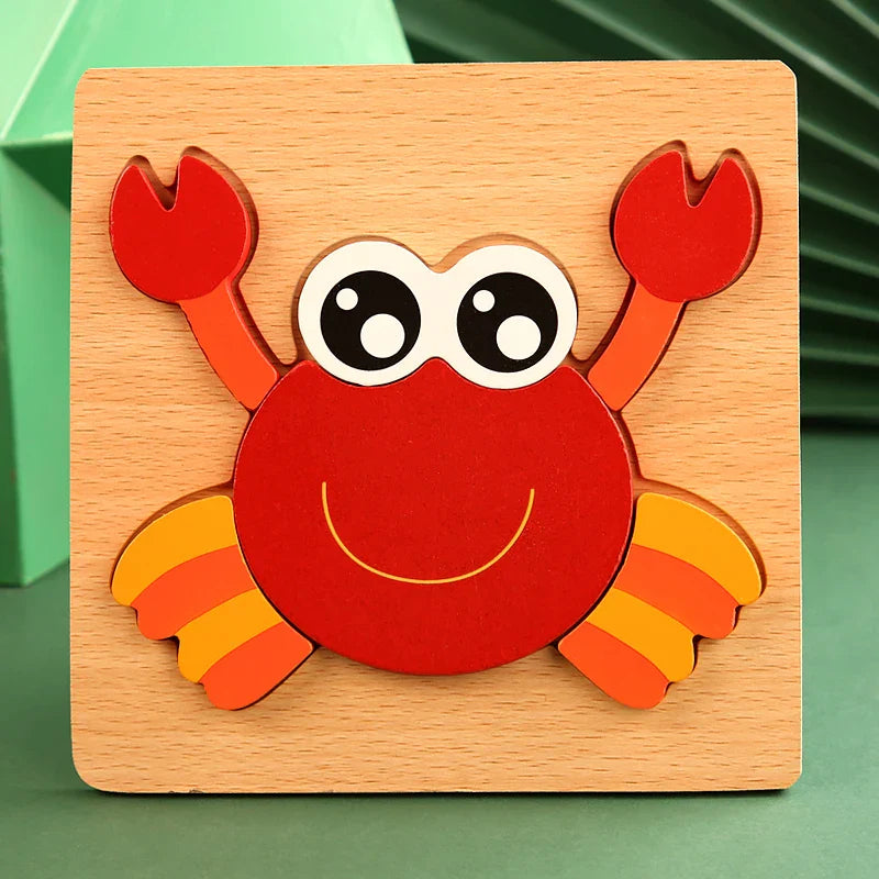 Chunky 3D Wooden Puzzle for Toddlers - 3D Wooden Puzzle by Extoril