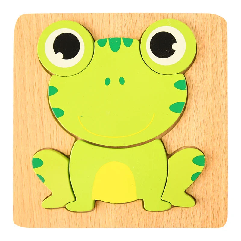 Chunky 3D Wooden Puzzle for Toddlers - 3D Wooden Puzzle by Extoril