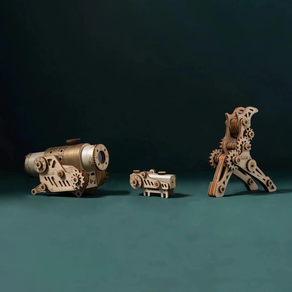Steampunk Revolver 3D Wooden Puzzle - 3D Wooden Puzzle by Extoril