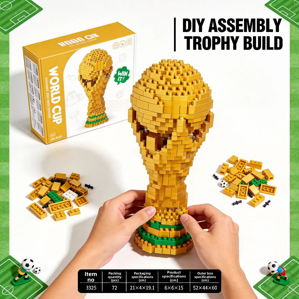 Soccer Trophy Building Block Set - home decor by Extoril