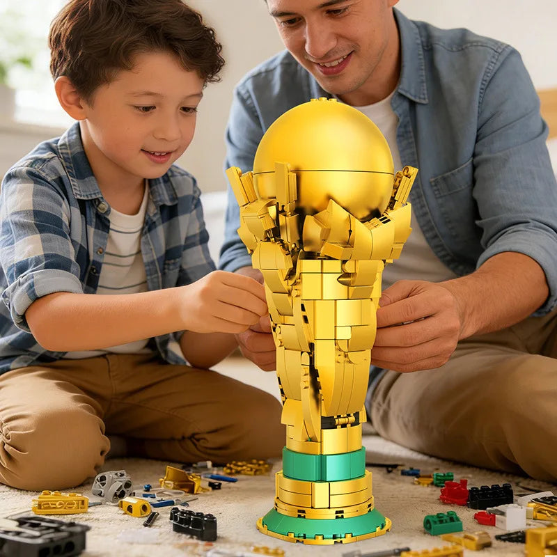 Soccer Trophy Building Block Set - home decor by Extoril