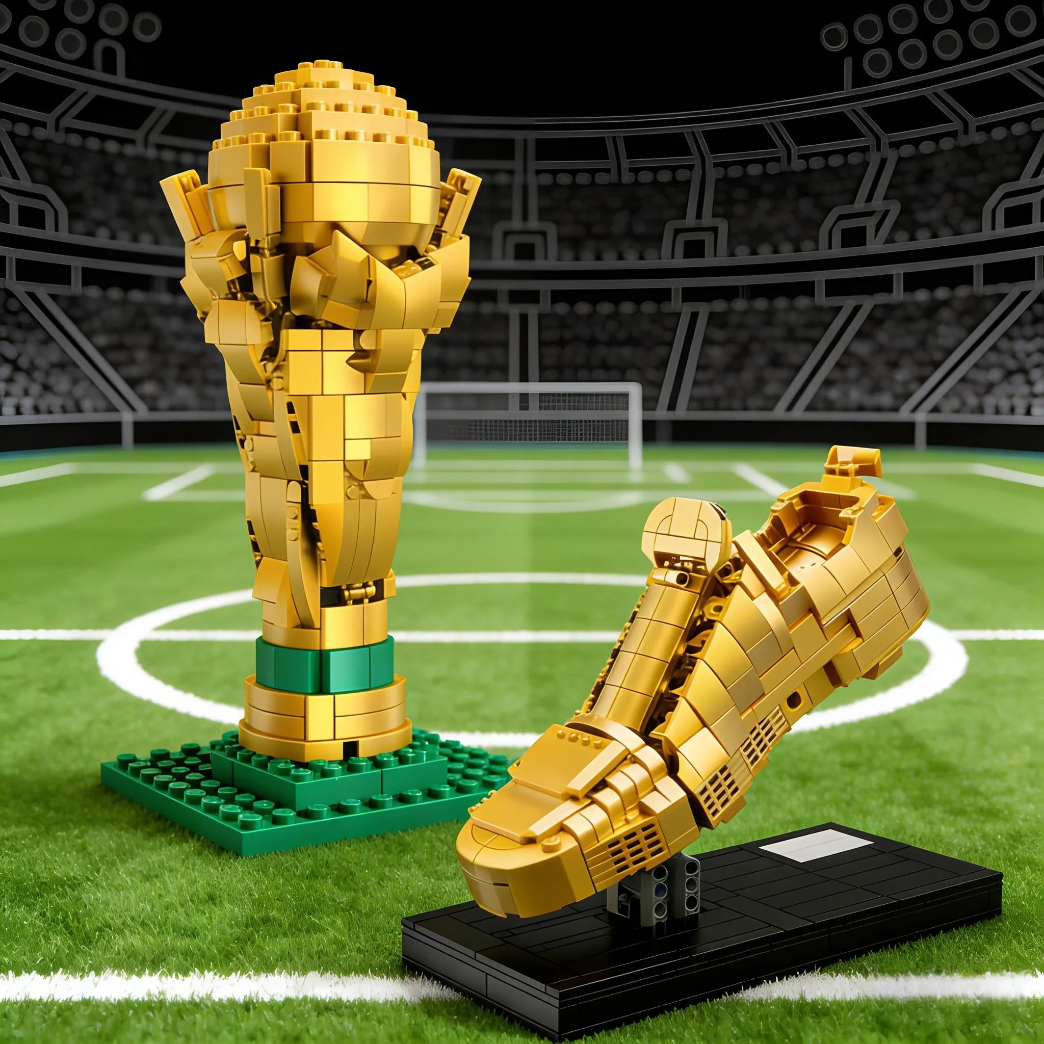 Soccer Trophy Building Block Set - home decor by Extoril