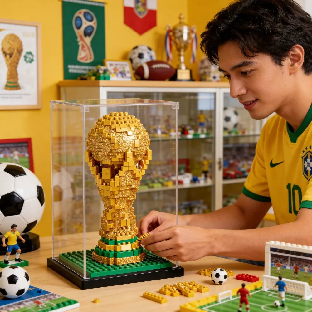Soccer Trophy Building Block Set - home decor by Extoril
