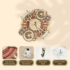 Zodiac Wall Clock 3D Wooden Puzzle Kit - 3D Wooden Puzzle by Extoril